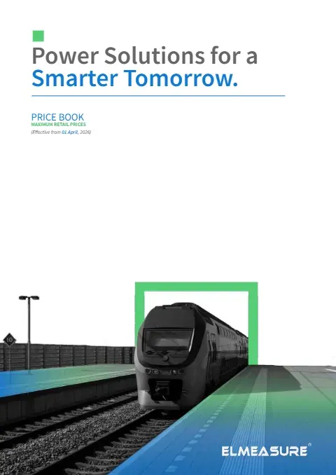 Cover of the Elmeasure price list, 1 April 2026 edition