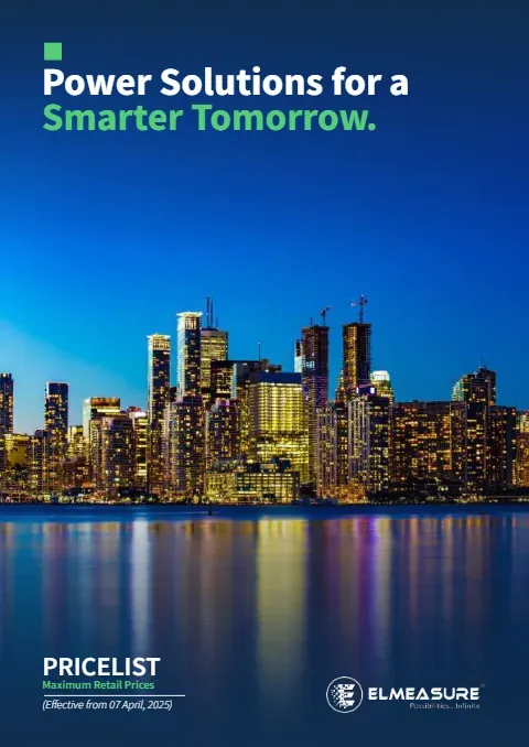 Cover of the Elmeasure price list, 7 April 2025 edition